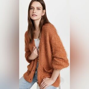 FREE PEOPLE Nevermind cardigan in cider. S. OVERSIZED.
